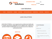 Tablet Screenshot of leansolutions.co